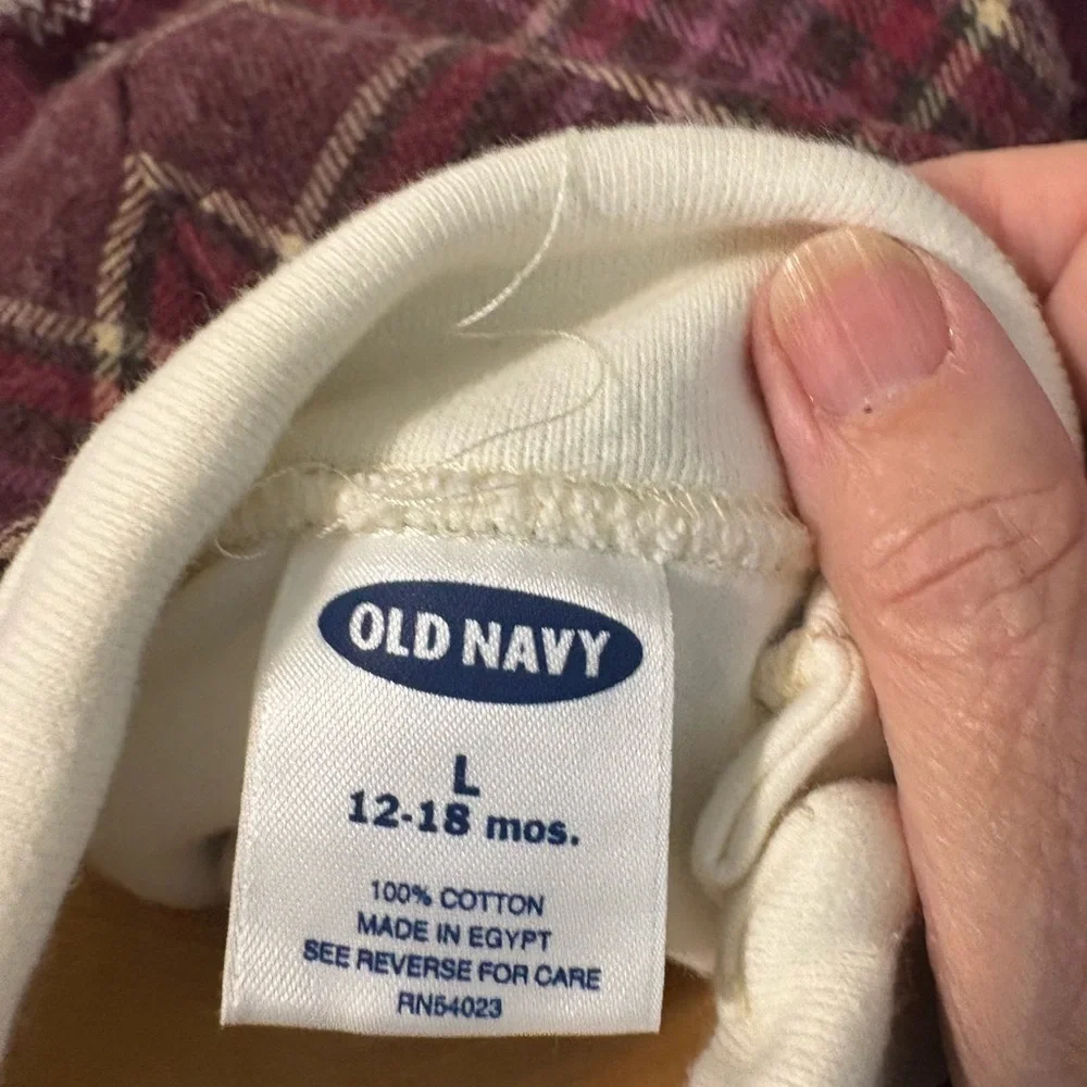 Old Navy Vintage Girls 3‎ PC dress turtleneck and sweater 12 to 18 month purple